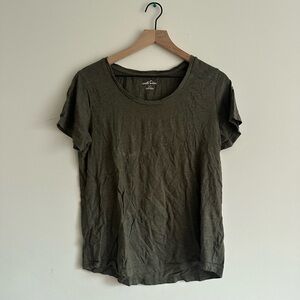 Eddie Bauer Dark Olive Short Sleeve Tee